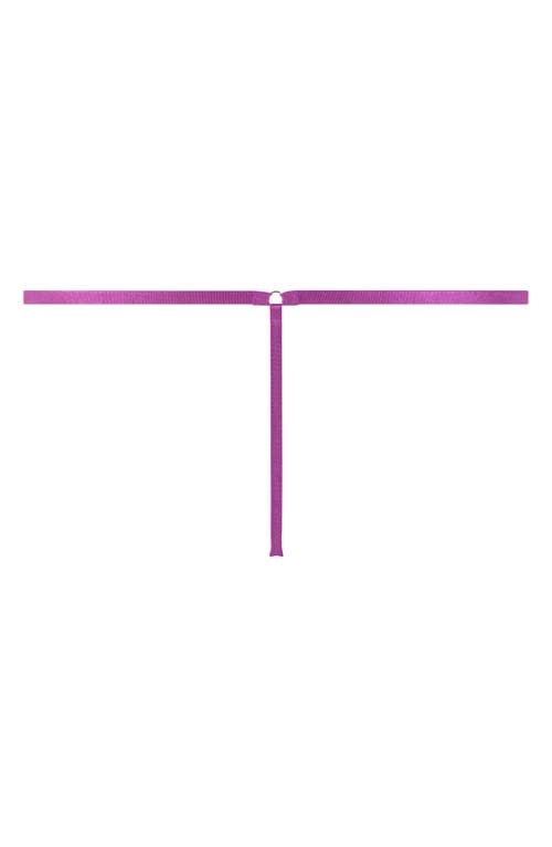 Hunkemoller Hunkemöller Ingrid Embroidered Mesh G-string In Cattleya Orchid
