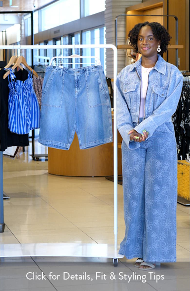 Lite Drawstring Bermuda Denim Shorts, sales video thumbnail