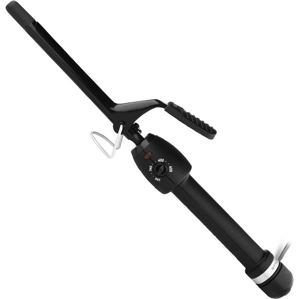 Stylecraft Stay-temp Black Gold Professional Curling Iron 1/2 Inch In Black