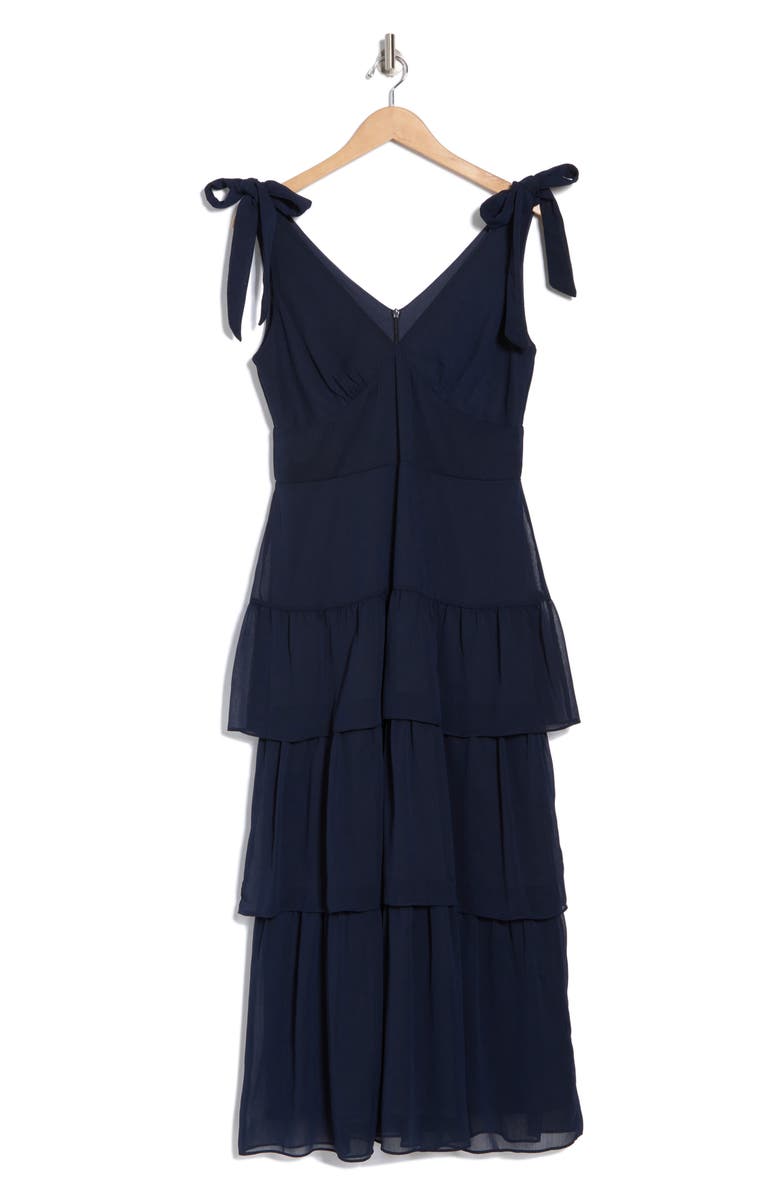 Julia Jordan Tie Strap Tiered Cocktail Dress, Alternate, color,