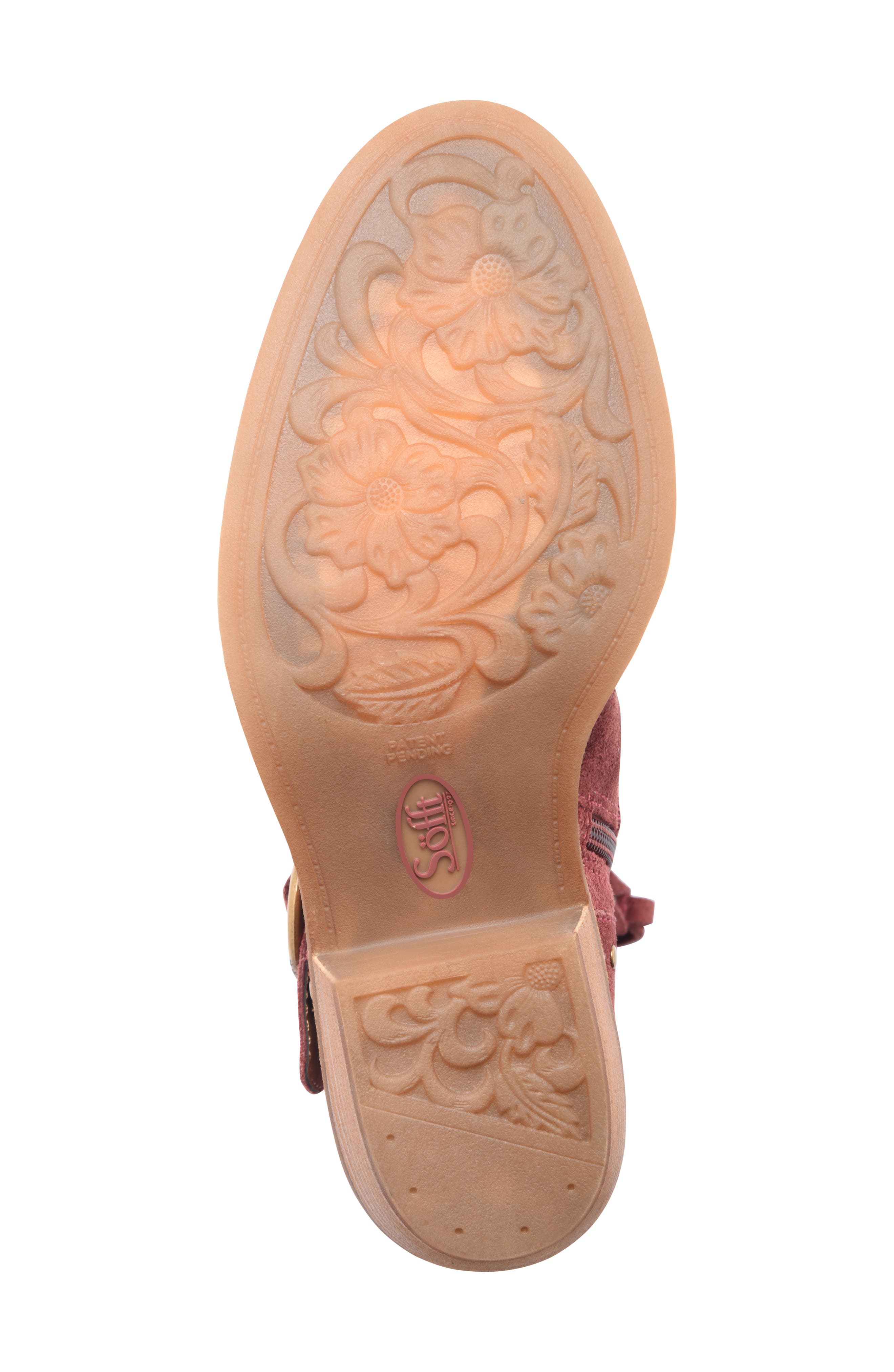 Allene II Bootie, Alternate, color, RUSTIC RED