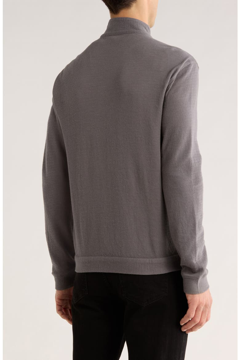 Antoine Double Knit Zip Jacket, Alternate, color, FLAT GREY