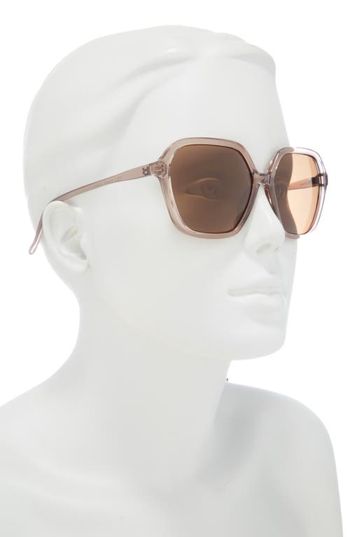 Cole Haan 57mm Modified Rectangular Sunglasses In Taupe Crystal