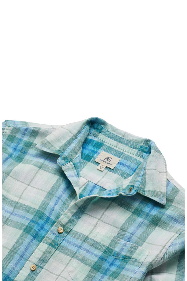 Brian Twill Plaid Shirt, Alternate, color, Blue Combo