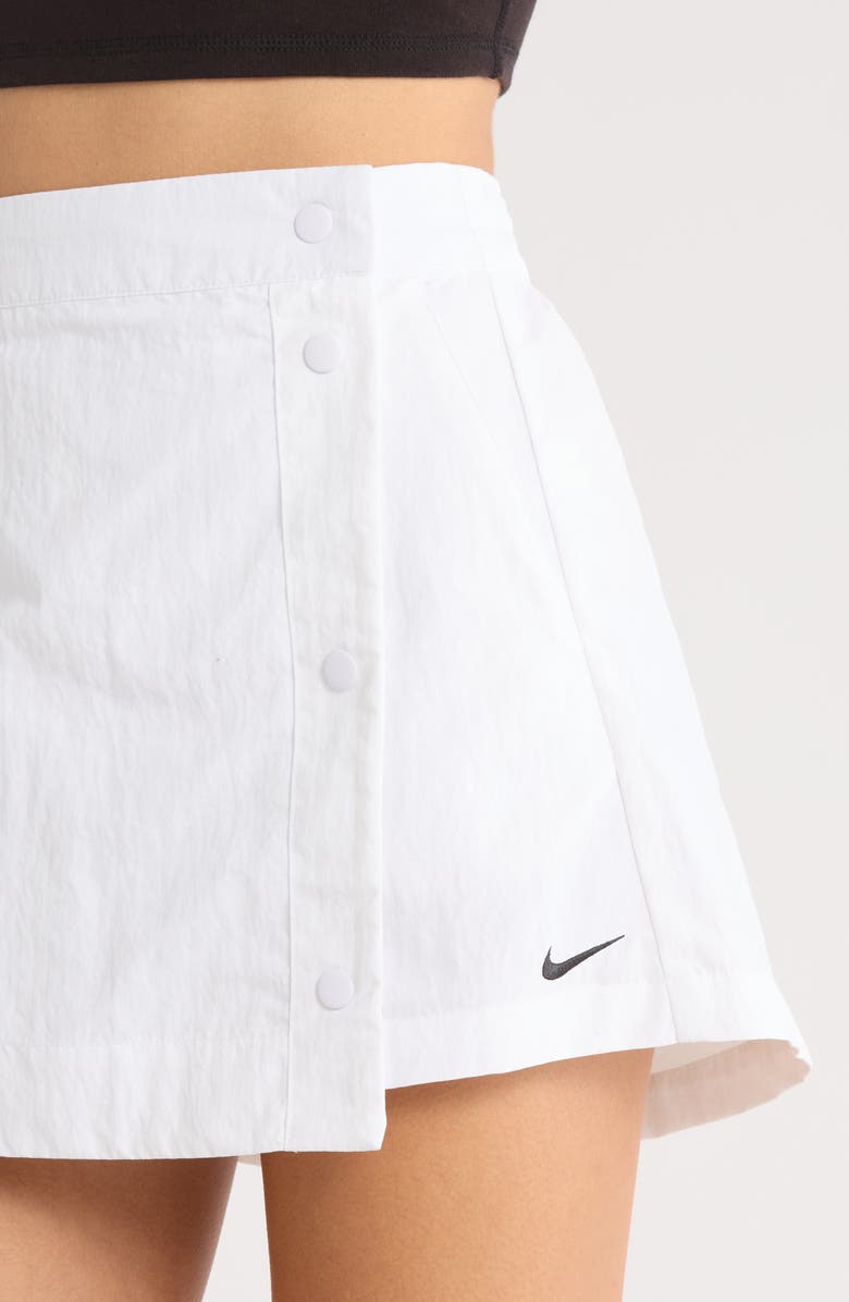 Nike Sportswear Essential Water Repellent Woven Skort, Alternate, color, 100 White/Black