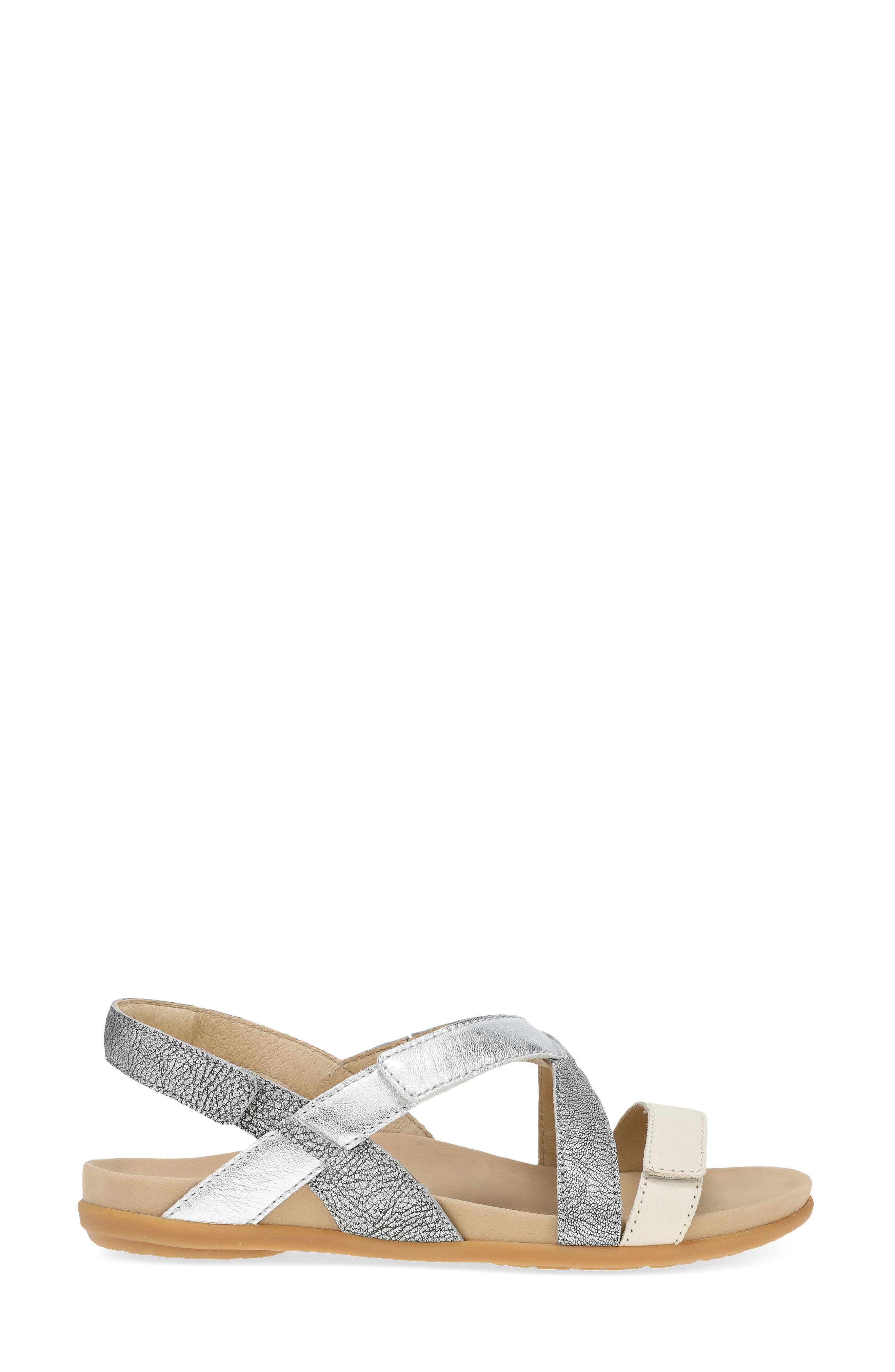 Dansko Jacklyn Slingback Sandal, Alternate, color, Silver