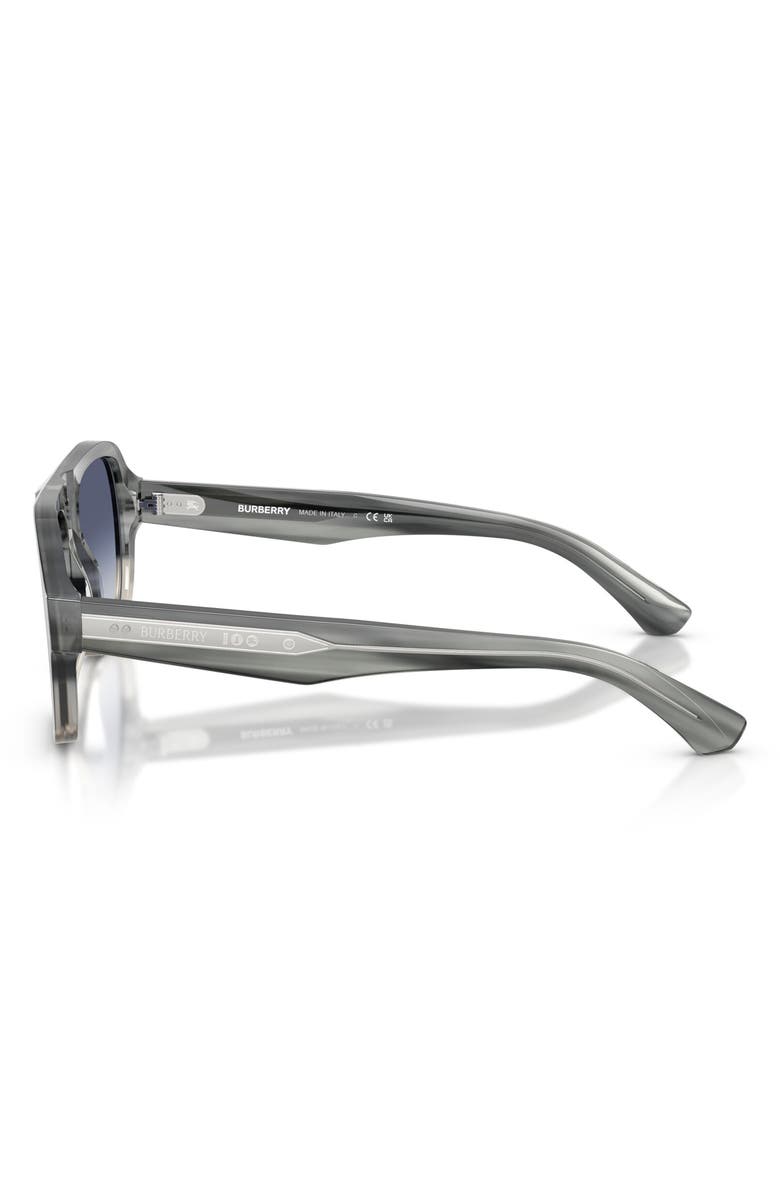 Burberry 55mm Pilot Sunglasses, Alternate, color, Grey Gradient / Grey Blue