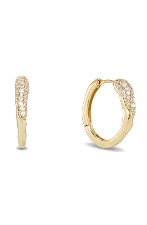 Charlotte White Topaz Hoop Earrings