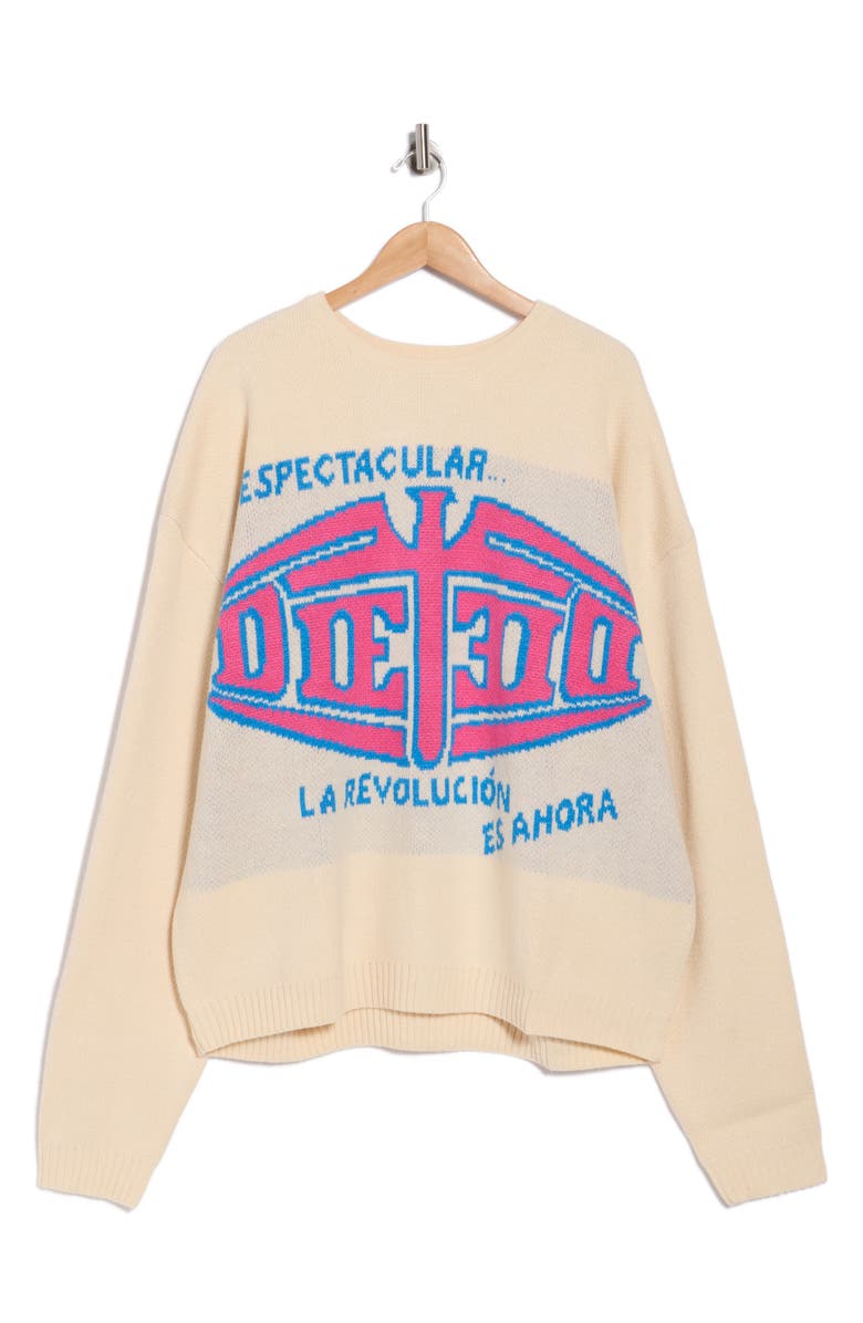 DIET STARTS MONDAY Espectacular Knit Sweater, Main, color, Cream