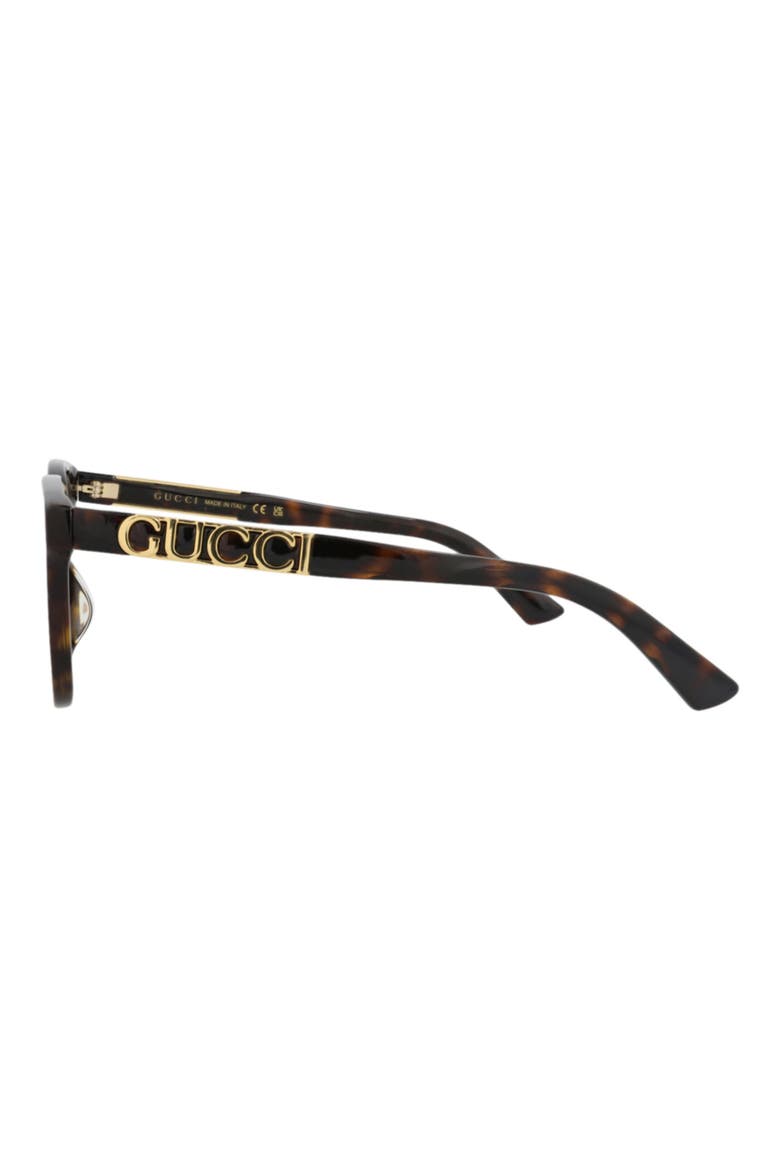 53mm Square Optical Glasses, Alternate, color, HAVANA HAVANA TRANSPARENT
