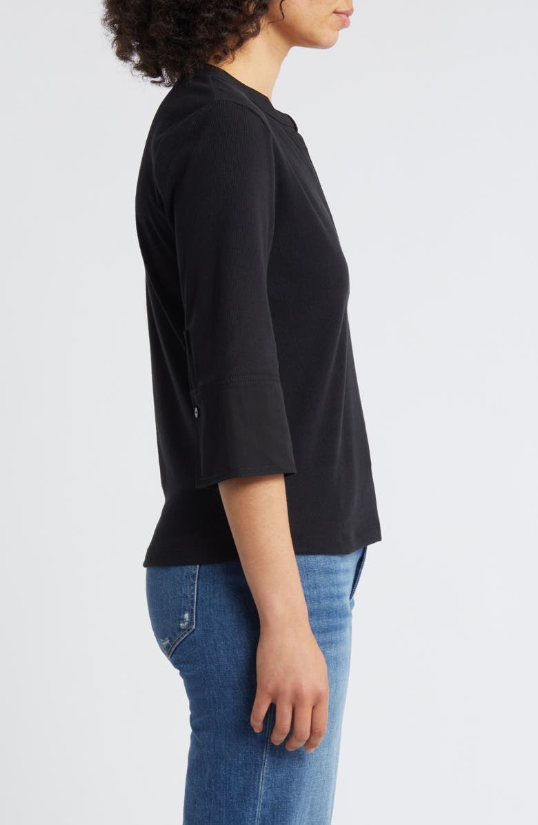 Wit & Wisdom Split Neck Top, Alternate, color,