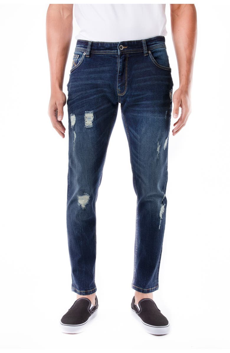 XRAY Distressed Stretch Skinny Jeans, Main, color, 