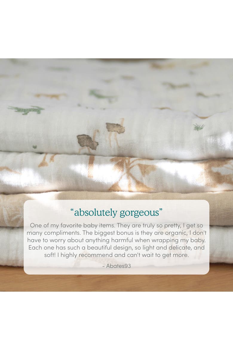 Boutique 2-Pack 100% Organic Cotton Muslin Swaddles, Alternate, color, Sailing Seas