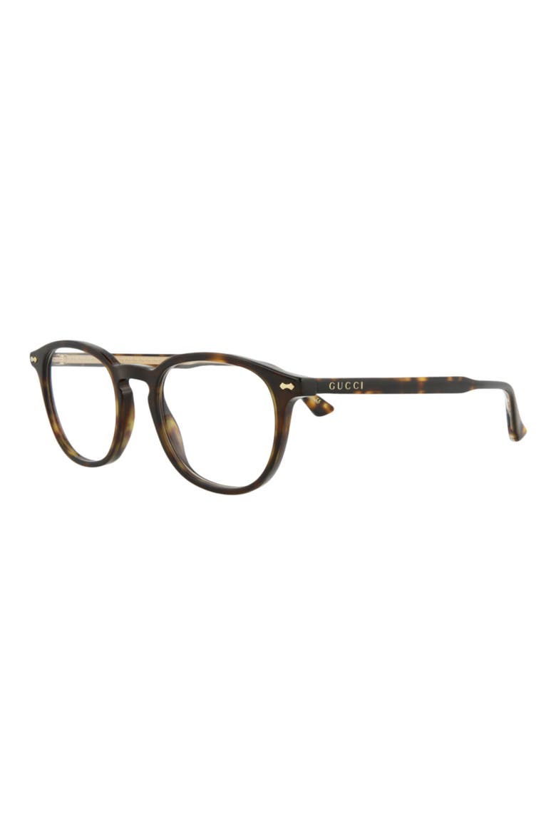 49mm Round Optical Glasses, Alternate, color, HAVANA HAVANA TRANSPARENT