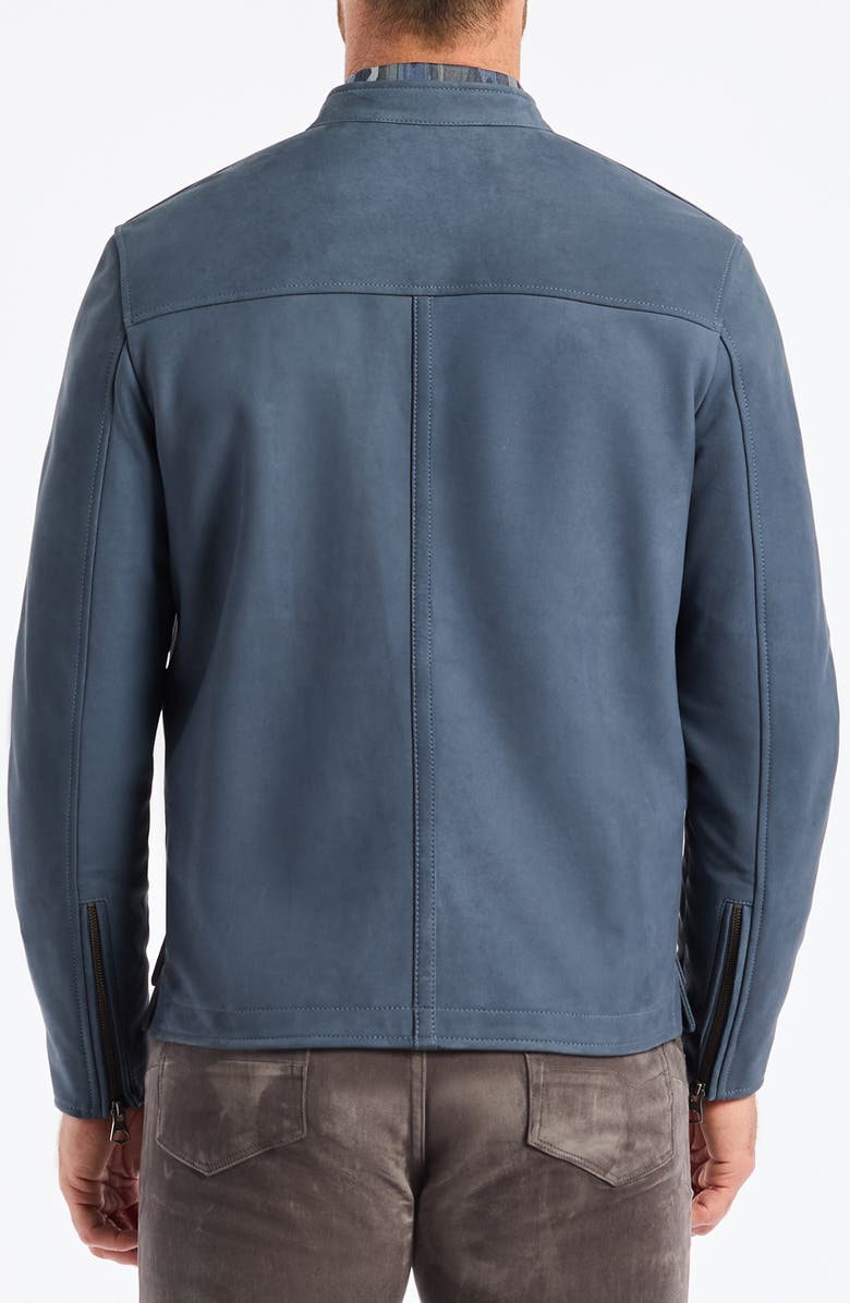 Robert Graham Artino Leather Racing Jacket, Alternate, color, 