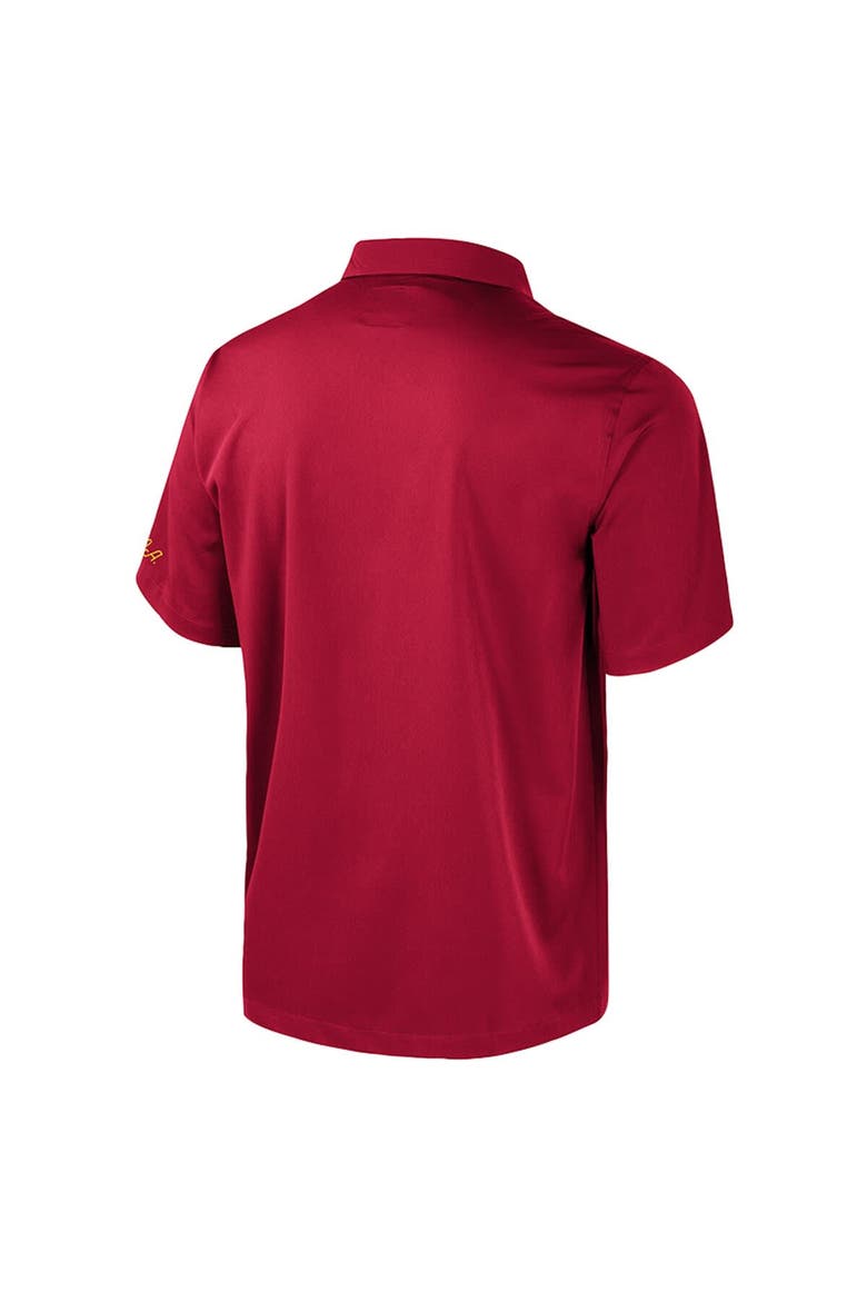 Men's Colosseum Cardinal Iowa State Cyclones Strike Bowling Button-Up Shirt, Alternate, color, Cardinal