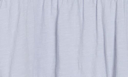Lucky Brand Embroidered Peplum Top In Zen Blue