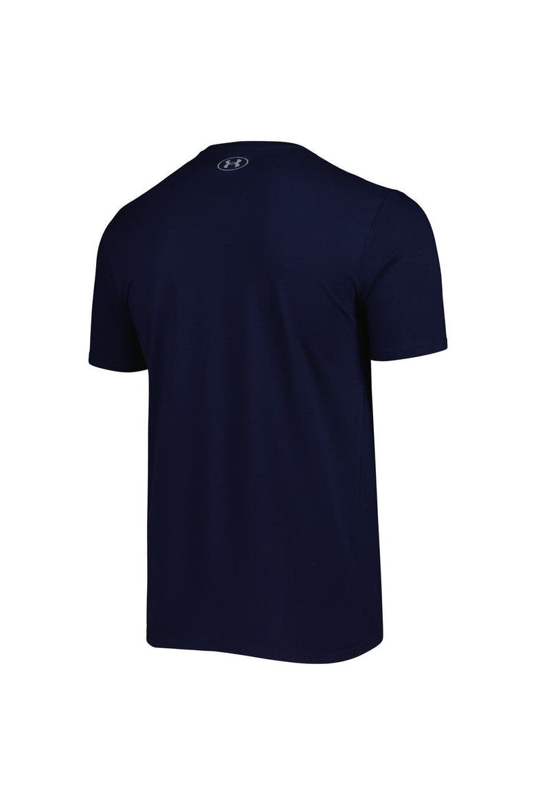 Men's Under Armour Navy Round Rock Express Wordmark T-Shirt, Alternate, color, Navy