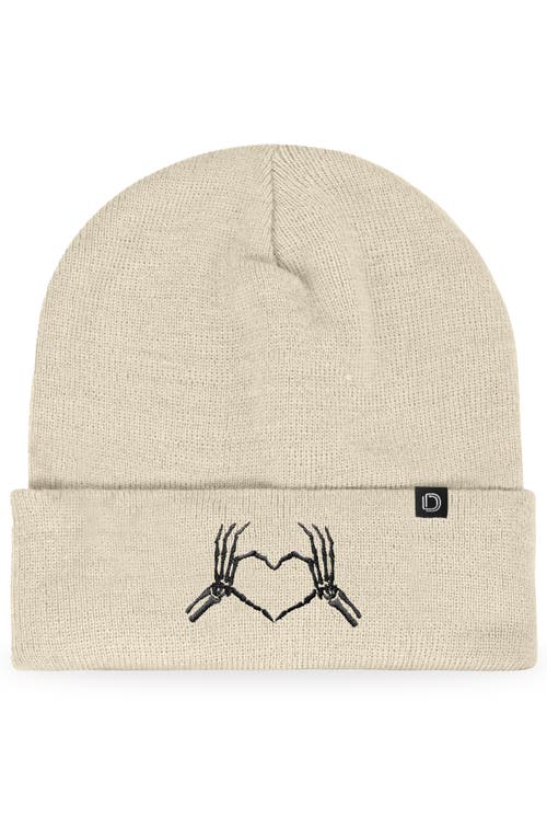 Dalix Heart Of Bones Beanie In Black