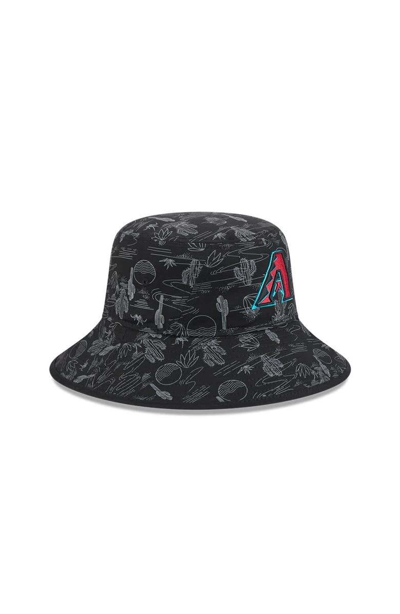 New Era Youth New Era  Black Arizona Diamondbacks 2025 Spring Training All Over Print Bucket Hat, Alternate, color, 