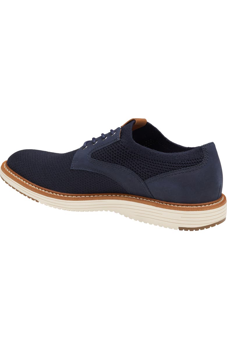 Johnston & Murphy Upton Plain Toe Knit Derby, Alternate, color, Navy
