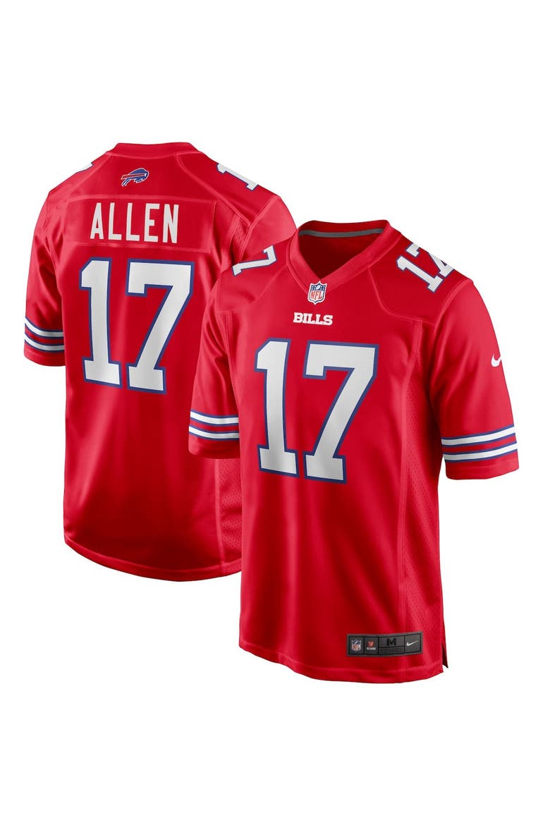 Men's Nike Josh Allen Red Buffalo Bills Alternate Game Player Jersey, Main, color, RED