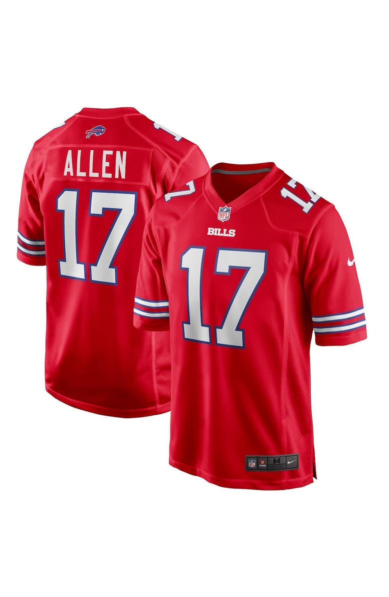 Nike Men's Nike Josh Allen Red Buffalo Bills Alternate Game Player Jersey, Main, color, Red