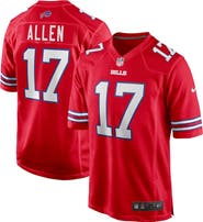 Nike Men's Nike Josh Allen Red Buffalo Bills Alternate Game Player Jersey