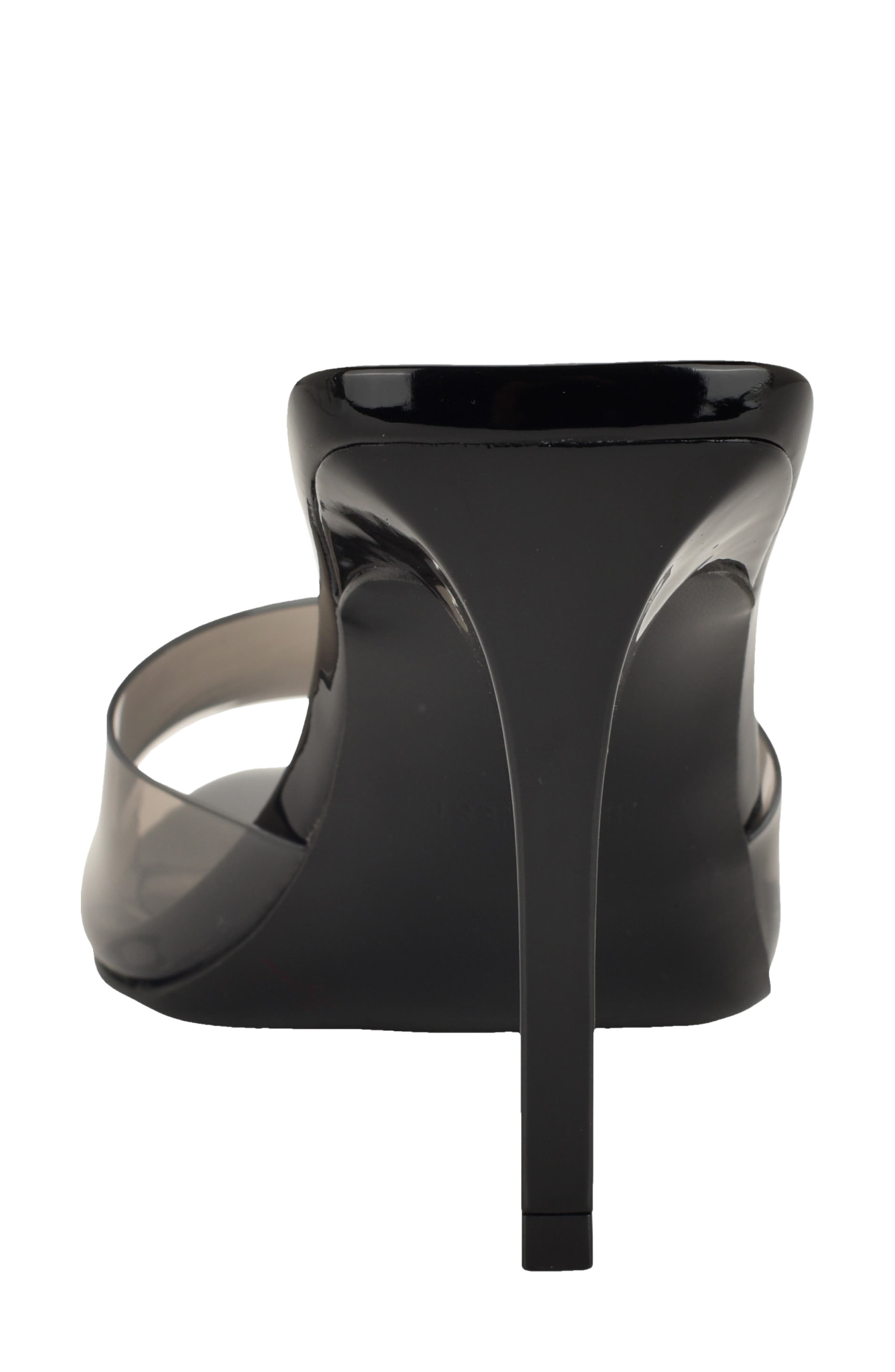 Nine West Hather Stiletto Sandal, Alternate, color, Black