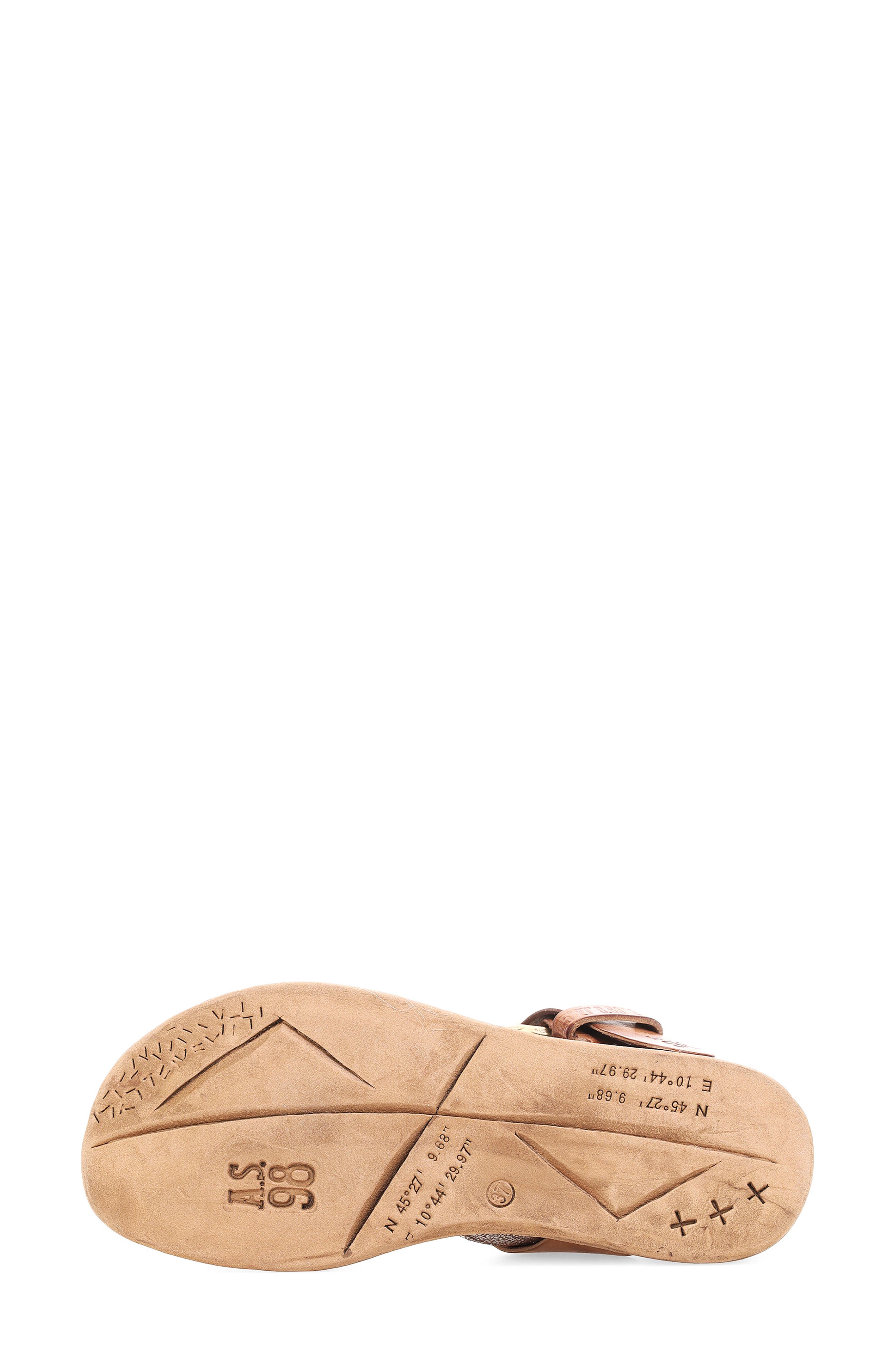 Seger Quarter Strap Sandal, Alternate, color, PLATINUM