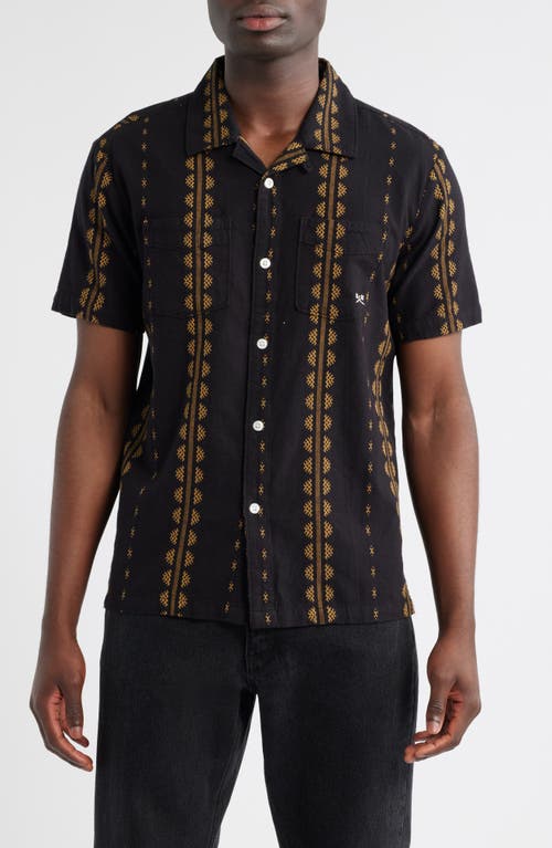 DARK SEAS Paducah Camp Shirt in Black 