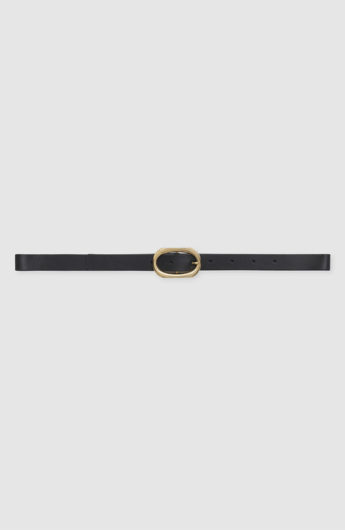 ANINE BING Small Signature Link Belt in Black/gold at Nordstrom, Size Medium/large