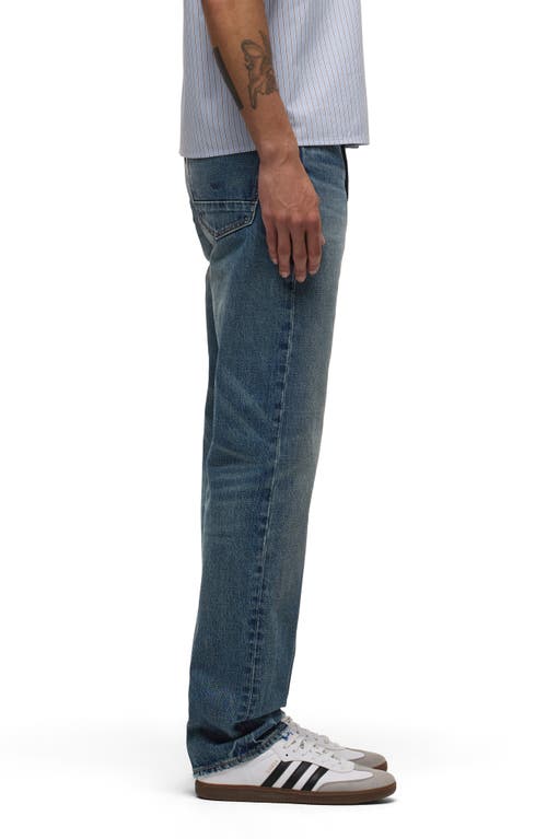 Hudson Wes Classic Straight Fit Jeans In Ranger Blue In Blue