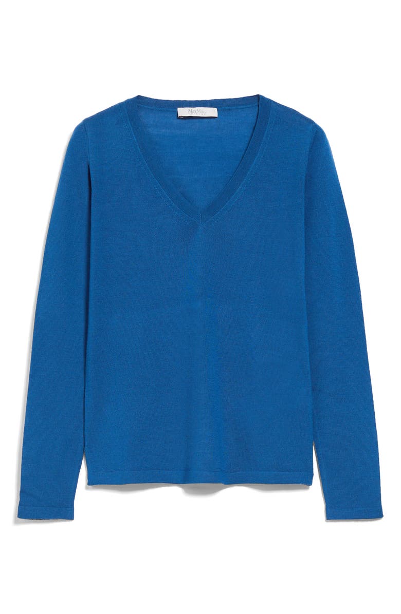 Max Mara Leisure Cavour V-Neck Virgin Wool Sweater, Alternate, color, 