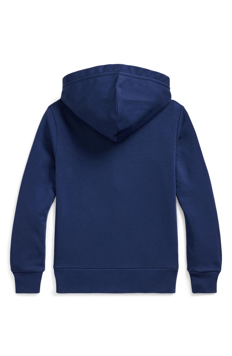Polo Ralph Lauren Kids' Appliqué Zip-Up Graphic Hoodie, Alternate, color, 
