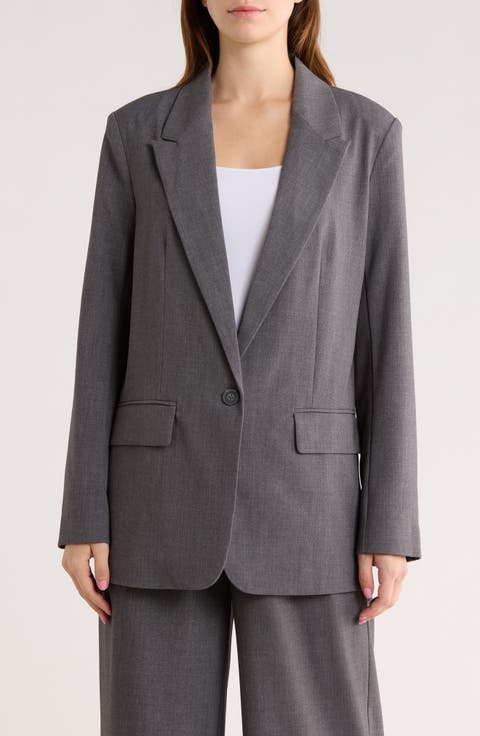 Oversize Peak Lapel Blazer