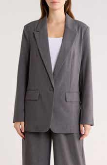 Leith Oversize Peak Lapel Blazer