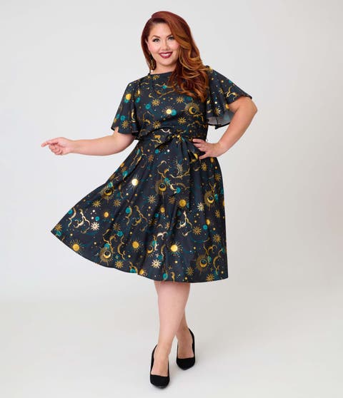 Plus Size 1930s Swing Dress