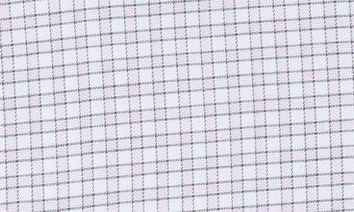 Nordstrom Trim Fit Check Premium Non Iron Cotton Dress Shirt In Pink