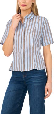 Halogen® Princess Seam Button-Up Shirt
