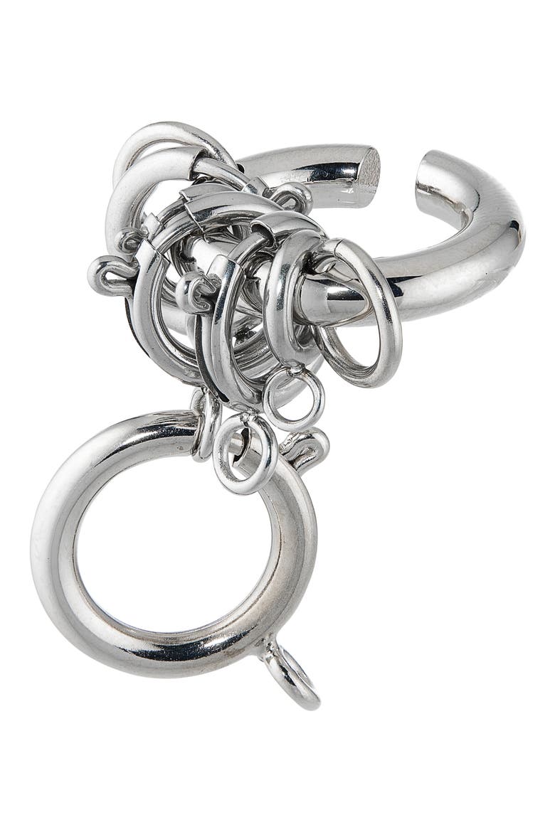 Jay Ear Cuff, Alternate, color, PALLADIUM
