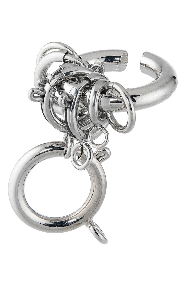 Justine Clenquet Jay Ear Cuff, Alternate, color, Palladium