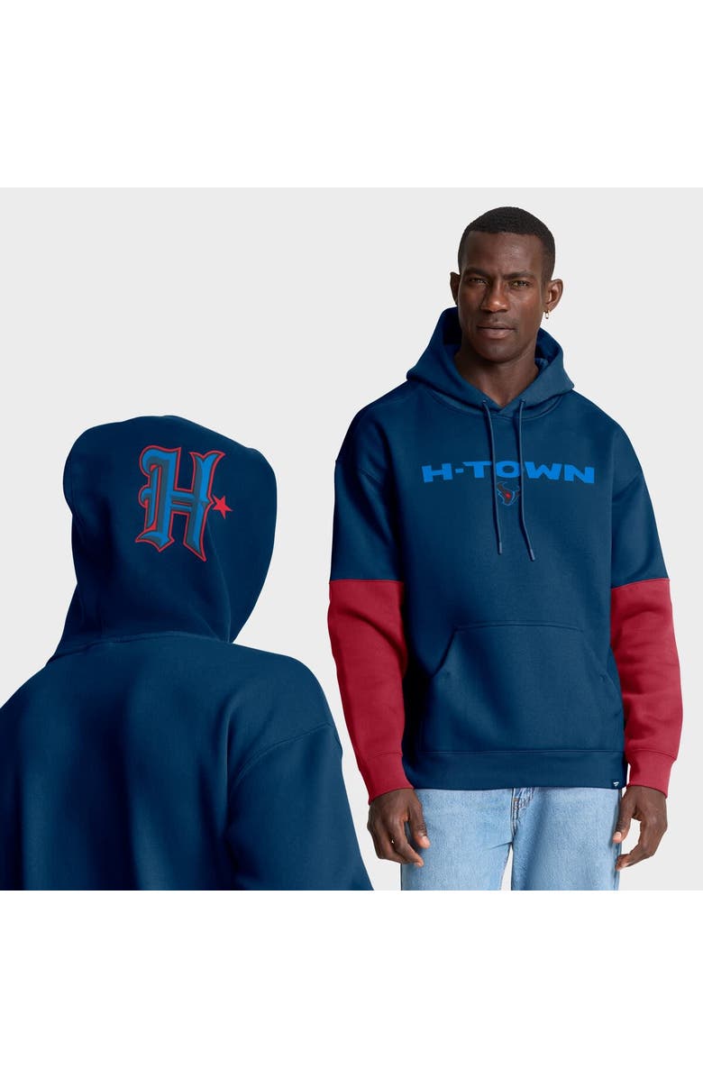 FANATICS Men's Fanatics Navy Houston Texans Helmet Alt Pullover Hoodie, Main, color, Navy