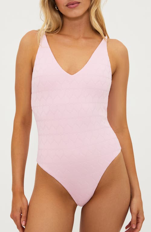 BEACH RIOT BEACH RIOT REESE HEART ONE-PIECE SWIMSUIT 