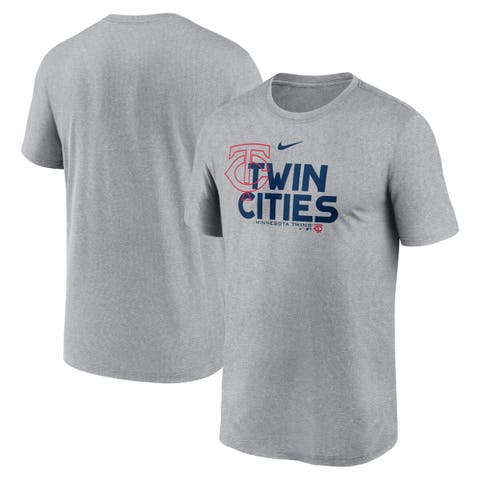 Men's Nike Heathered Charcoal Minnesota Twins Local Rep Legend Performance T-Shirt
