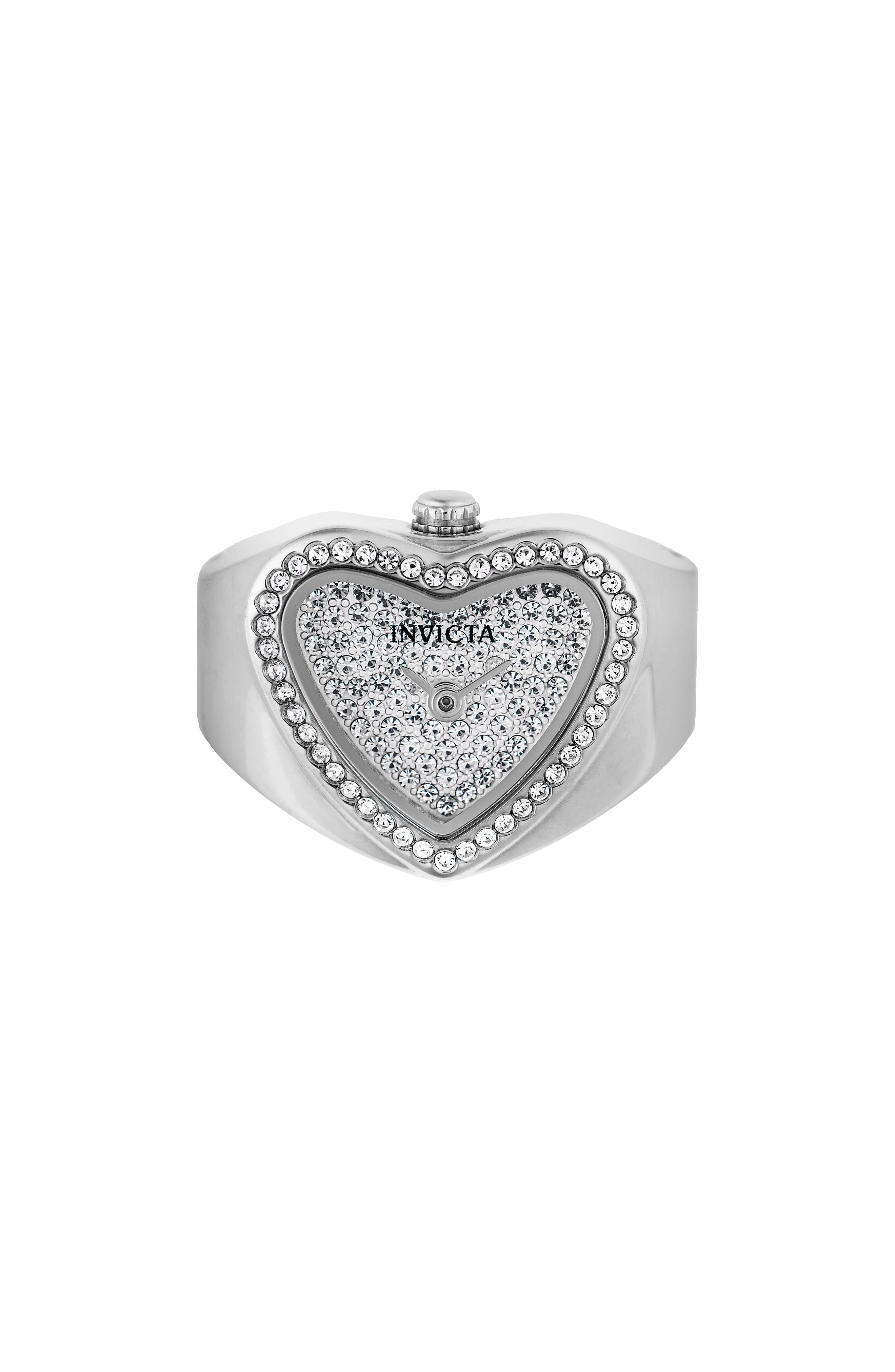 Mini Quartz Heart Ring Watch
