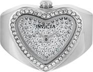 INVICTA Mini Quartz Heart Ring Watch