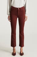 Mavi Jeans Anika Mid Waist Raw Hem Crop Flare Jeans