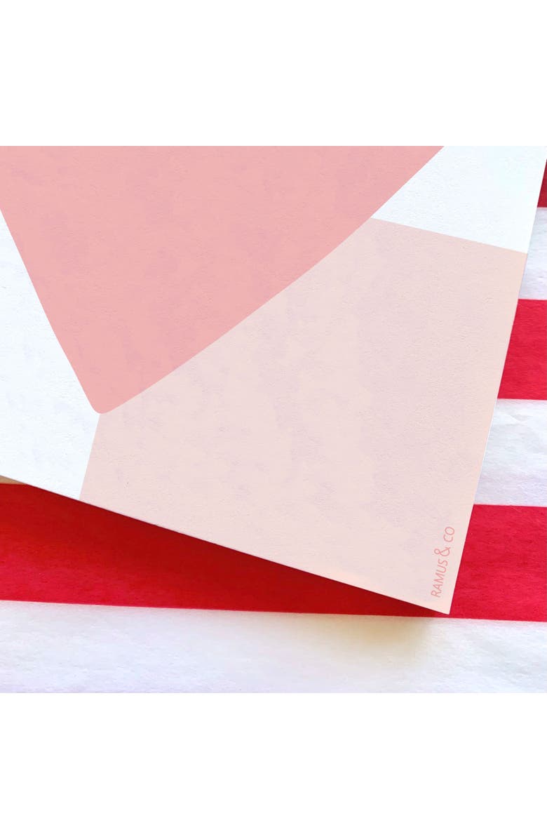 Ramus & Co Pink Heart 6" x 6" Square Love Notepad, Alternate, color, Multi-Pack