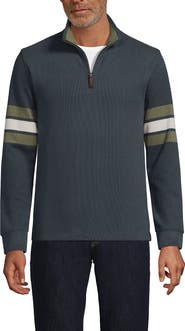 Lands' End Bedford Rib Casual Quarter Zip Sweater